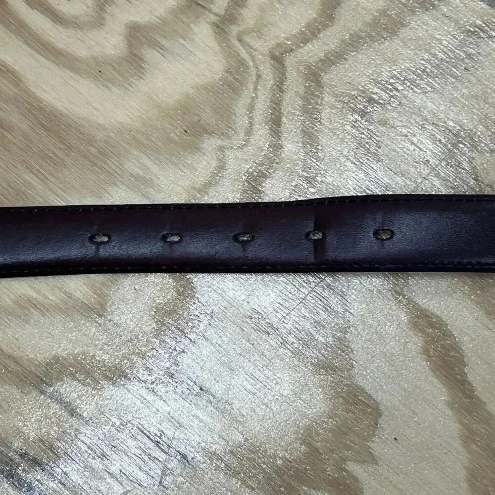 Glove leather Burgundy Red dress office belt cashmere cowhide lined size 56\140 - Picture 6 of 10